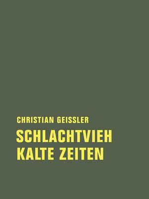cover image of Schlachtvieh / Kalte Zeiten